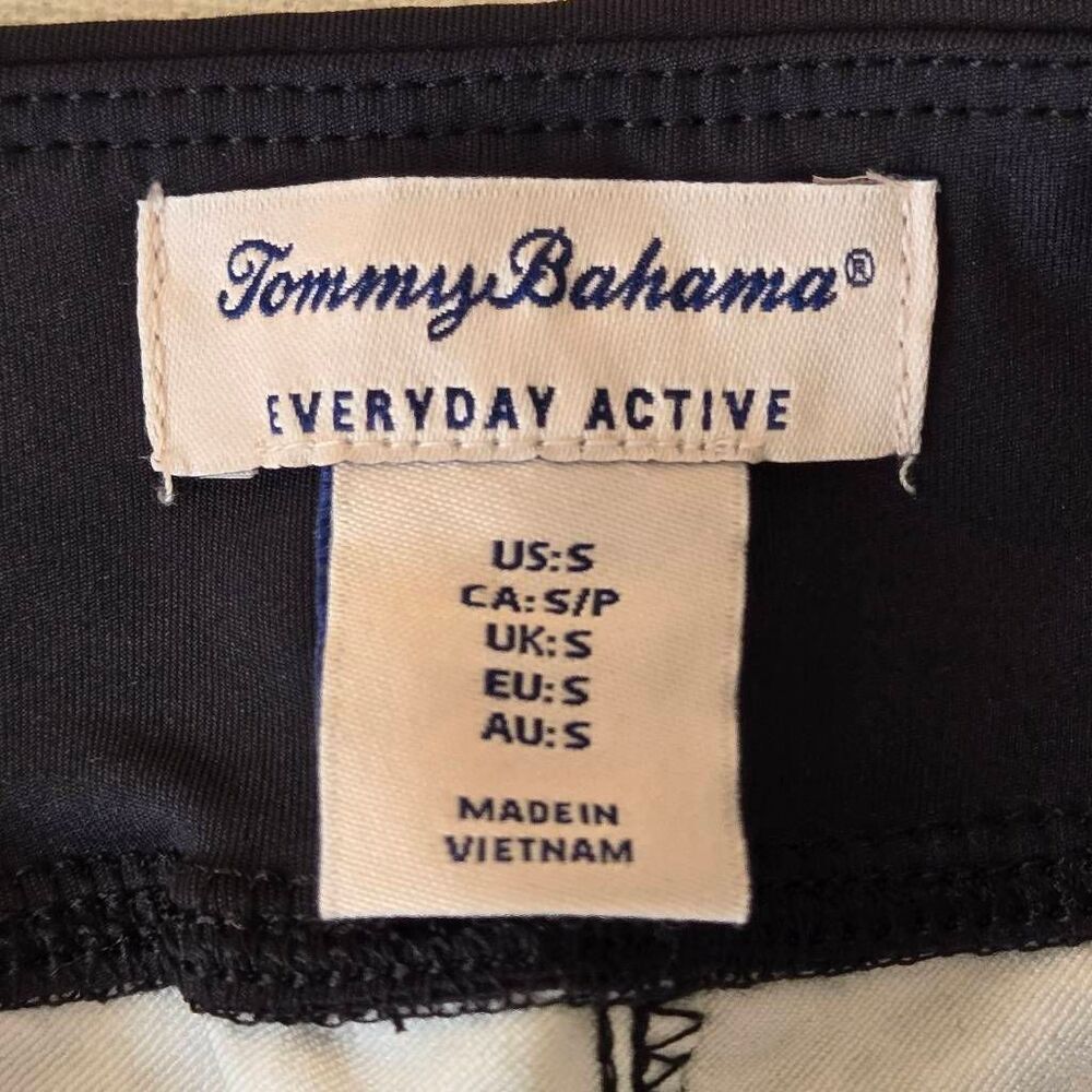 Tommy Bahama Everyday Active Womens Print Stretch Pants Black White Size Small - Picture 2 of 10